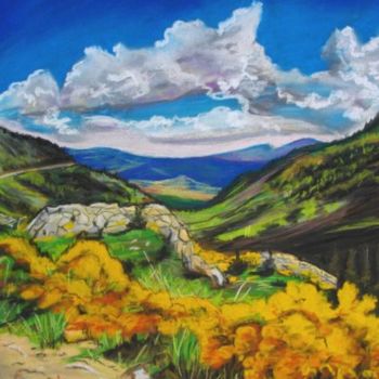 Painting titled "Vallée d'ANGOUSTRIN…" by Catherine Wernette, Original Artwork