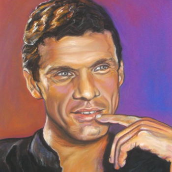 Painting titled "MARC LAVOINE" by Catherine Wernette, Original Artwork