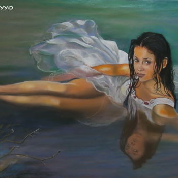 Pintura intitulada "GLAMOUR" por Catherine Wernette, Obras de arte originais, Óleo