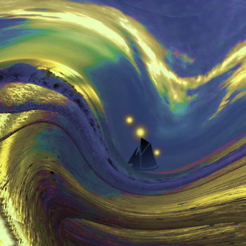 Peinture intitulée "OCEAN" par Catherine Wernette, Œuvre d'art originale