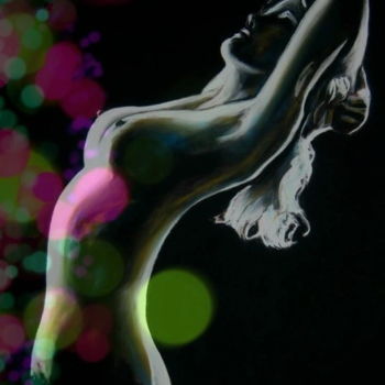 Arts numériques intitulée "FEMINITE FRUITEE" par Catherine Wernette, Œuvre d'art originale, Peinture numérique