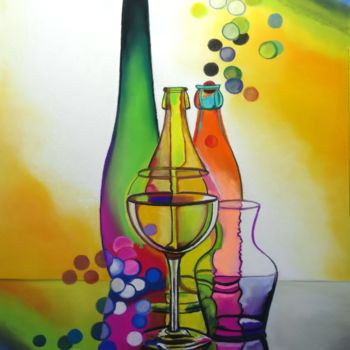 Drawing titled "TCHIN-TCHIN" by Catherine Wernette, Original Artwork, Pastel