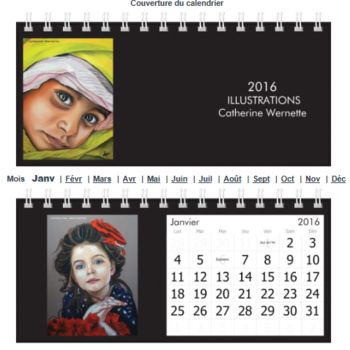 Artcraft titled "CALENDRIERS 2016 -…" by Catherine Wernette, Original Artwork