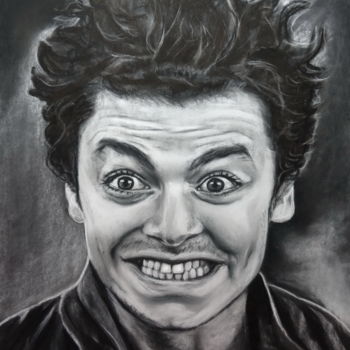 Drawing titled "KEV ADAMS" by Catherine Wernette, Original Artwork, Pastel