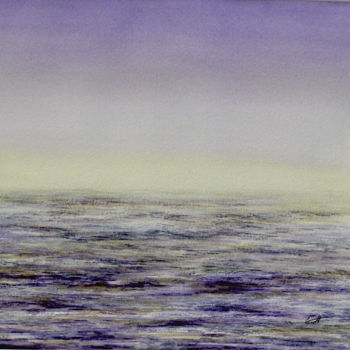 Peinture intitulée "ANDALOUSIE V Aube" par Bergerot-Jones Catherine, Œuvre d'art originale, Aquarelle Monté sur Carton
