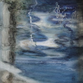 Peinture intitulée "Venise, Giudecca, R…" par Bergerot-Jones Catherine, Œuvre d'art originale, Aquarelle Monté sur Carton