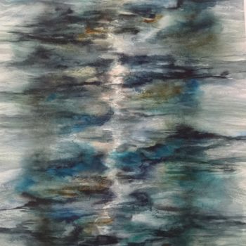 Peinture intitulée "REFLEXION, VENISE" par Bergerot-Jones Catherine, Œuvre d'art originale, Aquarelle