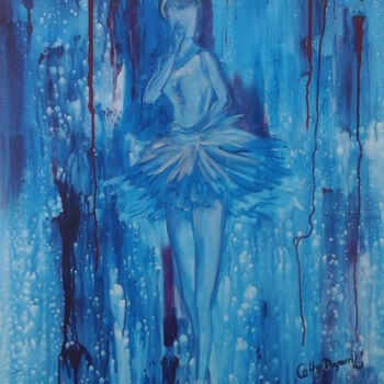 Painting titled "Danseuse" by Cathy Dapvril (CDL), Original Artwork, Acrylic