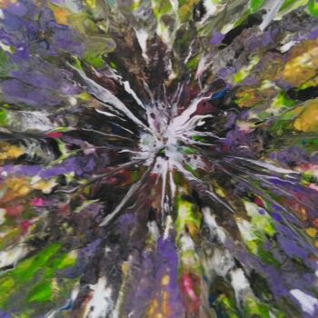 Painting titled "Explosion" by Cathy Dapvril (CDL), Original Artwork, Acrylic