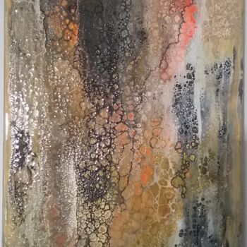 Painting titled "L'ombre d'or" by Cathy Dapvril (CDL), Original Artwork, Acrylic