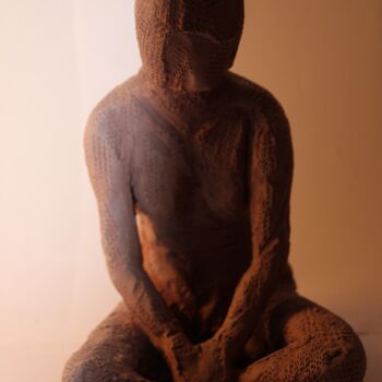 Skulptur mit dem Titel "non identifiée" von Cathy Dapvril (CDL), Original-Kunstwerk, Terra cotta