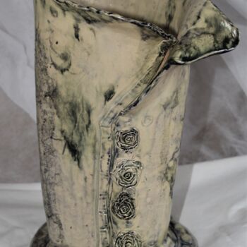 Sculpture titled "l'ancien" by Cathy Dapvril (CDL), Original Artwork, Ceramics