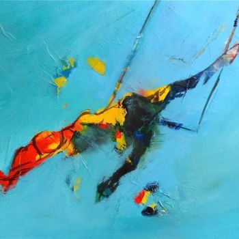 Painting titled "Equilibre.jpg" by Cathy Guerrier-D., Original Artwork, Oil