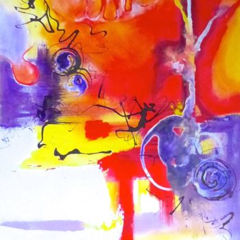 Painting titled "Involution" by Cathy Guerrier-D., Original Artwork, Acrylic