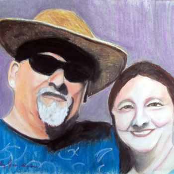 Painting titled "Deb and Terry" by Cathy Jourdan, Original Artwork