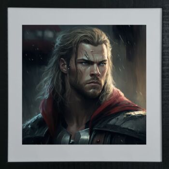 Digital Arts titled "Chris Hemsworth - t…" by Cathy Massoulle (SUNY), Original Artwork, AI generated image