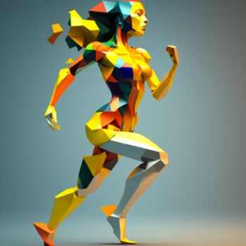 Arts numériques intitulée "MOUVING" par Cathy Massoulle (SUNY), Œuvre d'art originale, Image générée par l'IA
