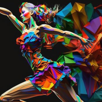 Arte digitale intitolato "DANCE" da Cathy Massoulle (SUNY), Opera d'arte originale, Immagine generata dall'IA
