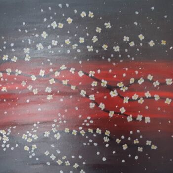 Pittura intitolato "LE CERISIER" da Cathy Massoulle (SUNY), Opera d'arte originale, Acrilico Montato su Telaio per barella i…