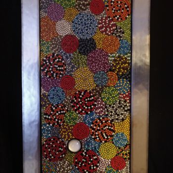 Sculpture titled "Serpent Corail" by Catherine Mouroux, Original Artwork, Mosaic