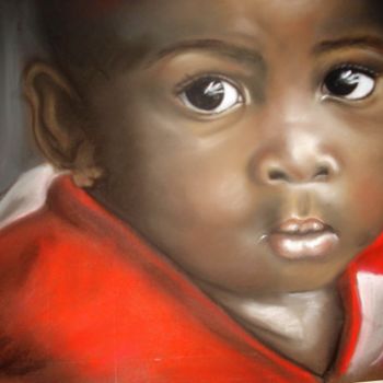 Desenho intitulada "baby black" por Cathy, Obras de arte originais