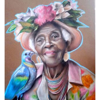 Rysunek zatytułowany „color mama 2” autorstwa Cathy, Oryginalna praca, Pastel