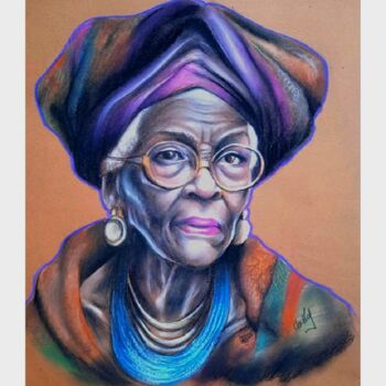 Drawing titled "color mama 4" by Cathy, Original Artwork, Pastel