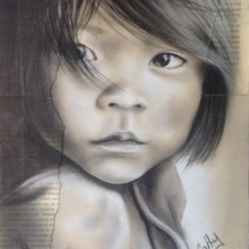 Dessin intitulée "JIA LI" par Cathy, Œuvre d'art originale