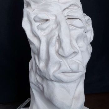 Sculpture titled "Childéric" by Catali, Original Artwork, Clay
