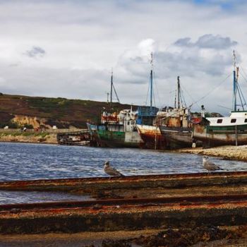 Photography titled "Epaves à Camaret da…" by Catherine Langlais, Original Artwork