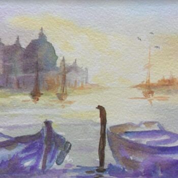 Pintura intitulada "Venezia -scorcio" por Catia Biso, Obras de arte originais
