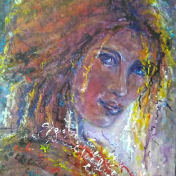 Painting titled "SILENCE" by Catherine Cabé (CAT.), Original Artwork, Oil