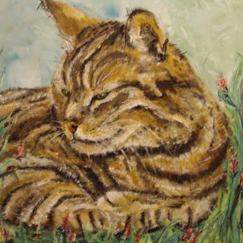 Peinture intitulée "BEBETES A BON DIEU" par Catherine Cabé (CAT.), Œuvre d'art originale, Huile