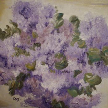 Peinture intitulée "BRASSEE DE LILAS" par Catherine Cabé (CAT.), Œuvre d'art originale