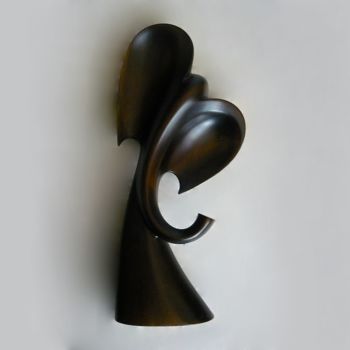 Sculpture titled "Скульптура "Загадоч…" by Catwood, Original Artwork, Wood