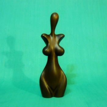 Sculpture titled "Скульптура "Женский…" by Catwood, Original Artwork, Wood