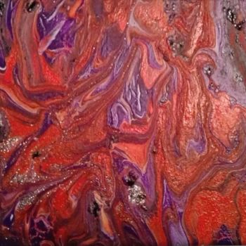 Malarstwo zatytułowany „Purple Power” autorstwa Brigitte Schäfer, Oryginalna praca, Akryl