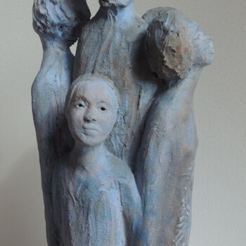 Skulptur mit dem Titel "Sculpture - Mere de…" von Catherine Zivi, Original-Kunstwerk, Terra cotta