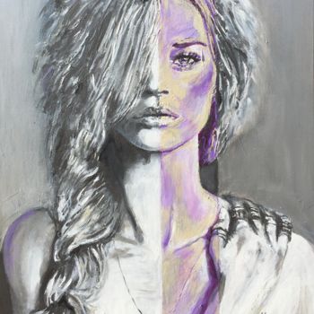 Painting titled "Kate Moss" by Kapea, Original Artwork, Acrylic