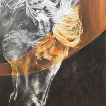 Pintura titulada "Horse" por Kapea, Obra de arte original, Acrílico
