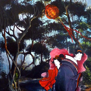 Painting titled "Asian Memories" by Cauri Gallery Cuban Art, Original Artwork, Acrylic