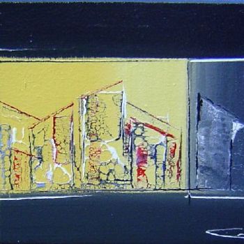 Pintura titulada "Négatif abstrait" por Gérard Cavazza, Obra de arte original, Oleo