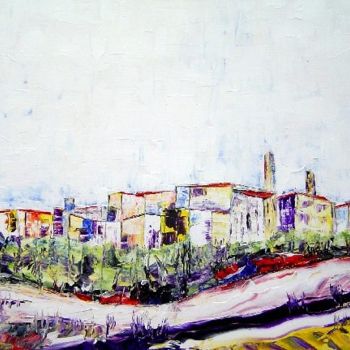 Peinture intitulée "La Città ideale" par Gérard Cavazza, Œuvre d'art originale