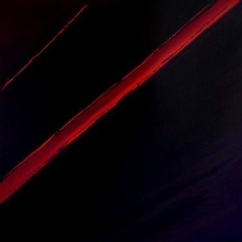 Картина под названием "Nuit rouge" - Gérard Cavazza, Подлинное произведение искусства, Масло
