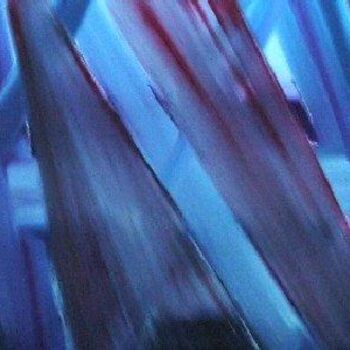 Peinture intitulée "La pluie qui coule…" par Gérard Cavazza, Œuvre d'art originale
