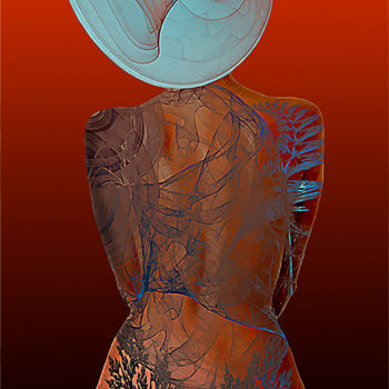 Digital Arts με τίτλο "La source" από Yves Molina, Αυθεντικά έργα τέχνης, Ψηφιακή ζωγραφική