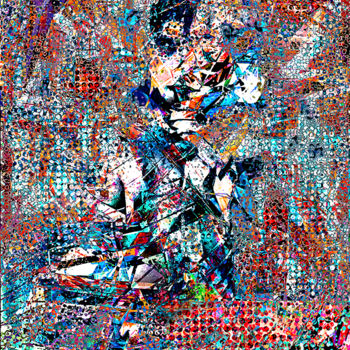 Arts numériques intitulée "Psychographique" par Yves Molina, Œuvre d'art originale, Peinture numérique