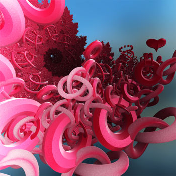 Digital Arts titled "Complex Love" by Yves Molina, Original Artwork, Digital Painting