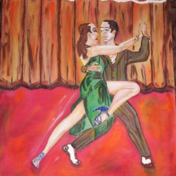 Pittura intitolato "Salón de Tango" da Cbasile, Opera d'arte originale