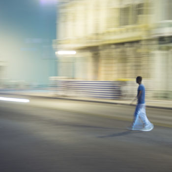 Photographie intitulée "Mouvement 012" par Cbaud, Œuvre d'art originale, Light Painting Monté sur Plexiglas